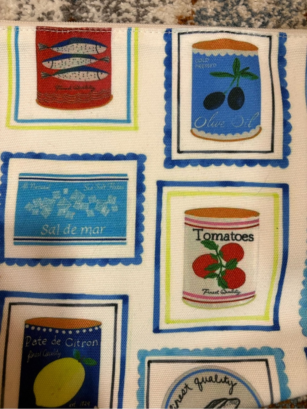LOFT Zip Pouch in Multi Fruit & Can Print - Picture 2 of 7